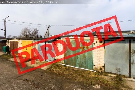 Parduodamas mūrinis 18,33 kv. m ploto garažas su rūsiu Radviliškyje, Gedimino g. 50E