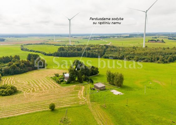 Parduodama nuošali sodyba-vienkiemis su 30 arų sklypu, Kelmės r. Ganyprovos k. 9