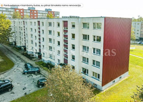 RENOVACIJA IŠMOKĖTA. Parduodamas 4 kambarių butas renovuotame name V. Grinkevičiaus g. 8, Šiauliuose